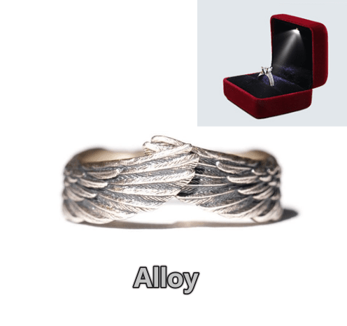 Angel Wings - The Nevermore Ring – Unique Rings by Nevermore Lifestyle & Tech | Alloy Alloy with Red Box