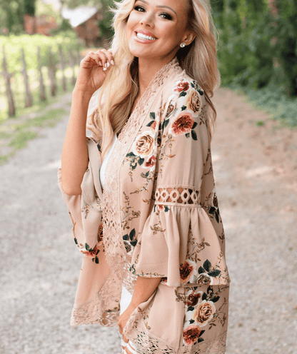 Angelique Spring - Chiffon Cardigan by The Nevermore – Unique Cardigans by Nevermore Lifestyle & Tech | L Navy Blue