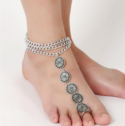 Ankles barefoot carved ornaments - The Nevermore Boho Anklet Barefoot Sandals – Unique Boho Anklet Barefoot Sandals by Nevermore Lifestyle & Tech | default