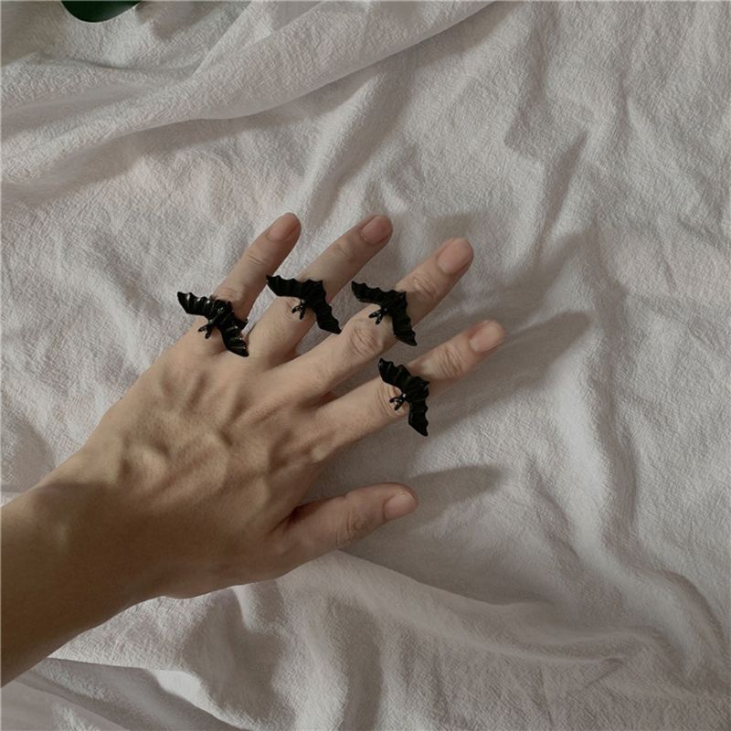 Annabelle Severed Black Bat - The Nevermore Gothic Ring – Unique Gothic Jewelry by Nevermore Lifestyle & Tech | Black