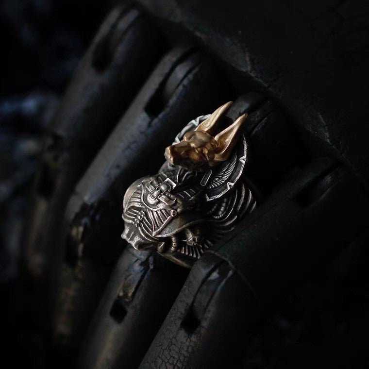Anubis Nexus - The Nevermore Gothic Ring – Unique Gothic Jewelry by Nevermore Lifestyle & Tech | Anubis Ring