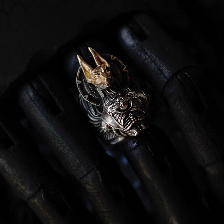 Anubis Nexus - The Nevermore Gothic Ring – Unique Gothic Jewelry by Nevermore Lifestyle & Tech | Anubis Ring
