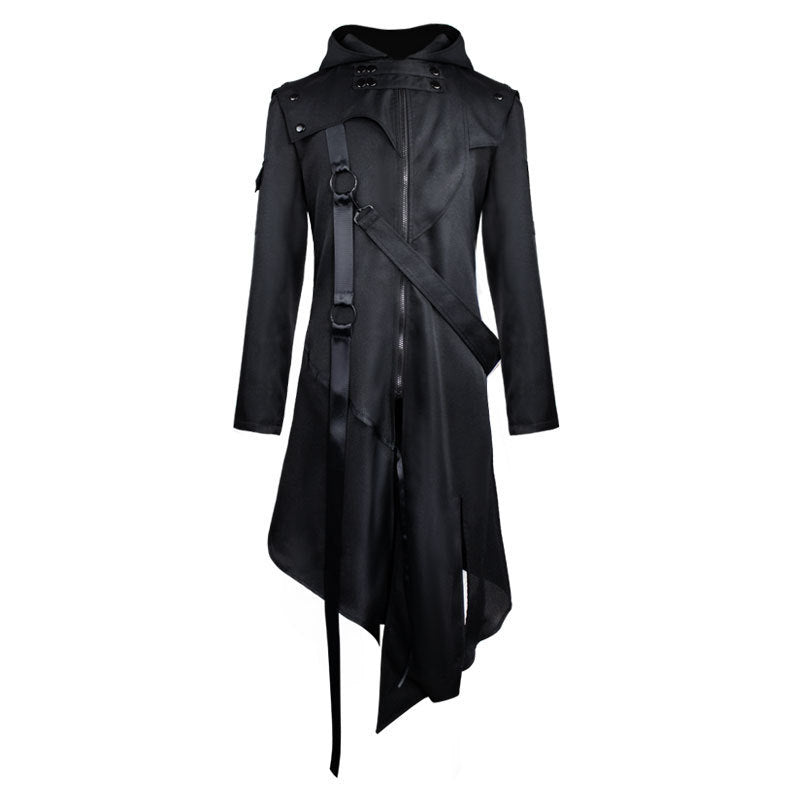 Ashen Reign – Gothic Coat by The Nevermore – Unique Gothic Fashion for Men by Nevermore Lifestyle & Tech | 3XL Black