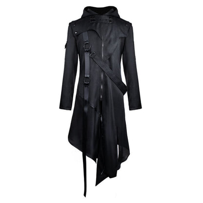 Ashen Reign – Gothic Coat by The Nevermore – Unique Gothic Fashion for Men by Nevermore Lifestyle & Tech | 3XL Black