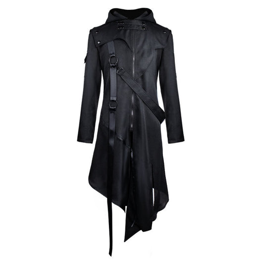 Ashen Reign – Gothic Coat by The Nevermore – Unique Gothic Fashion for Men by Nevermore Lifestyle & Tech | 3XL Black