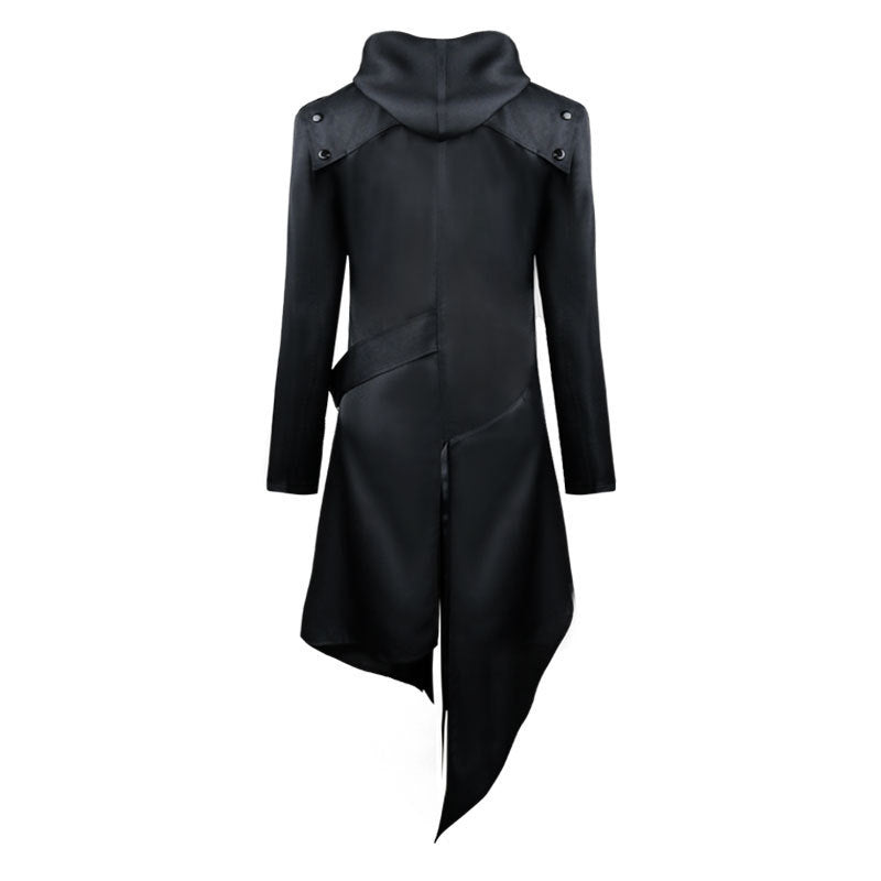 Ashen Reign – Gothic Coat by The Nevermore – Unique Gothic Fashion for Men by Nevermore Lifestyle & Tech | 3XL Black