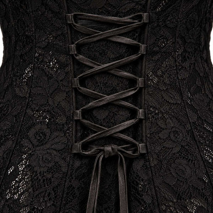 Aurora – Gothic Black Lace Dress by The Nevermore – Unique Gothic Fashion for Women by The Nevermore | L