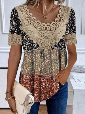 Aurora - Short Sleeved blouse by The Nevermore