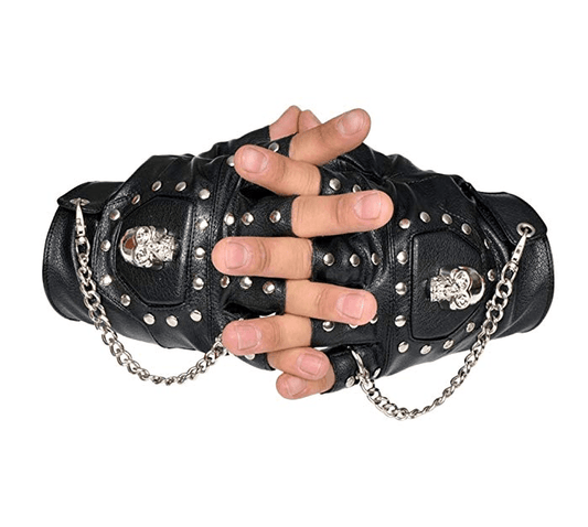Axel Mudhollow – Gothic Fingerless Gloves by The Nevermore – Unique Gothic Accessories by Nevermore Lifestyle & Tech | Q1pair Black
