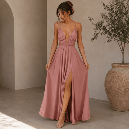 Backless Chiffon Maxi Dress - Ivory Breeze by The Nevermore – Unique Dresses by The Nevermore | L Black