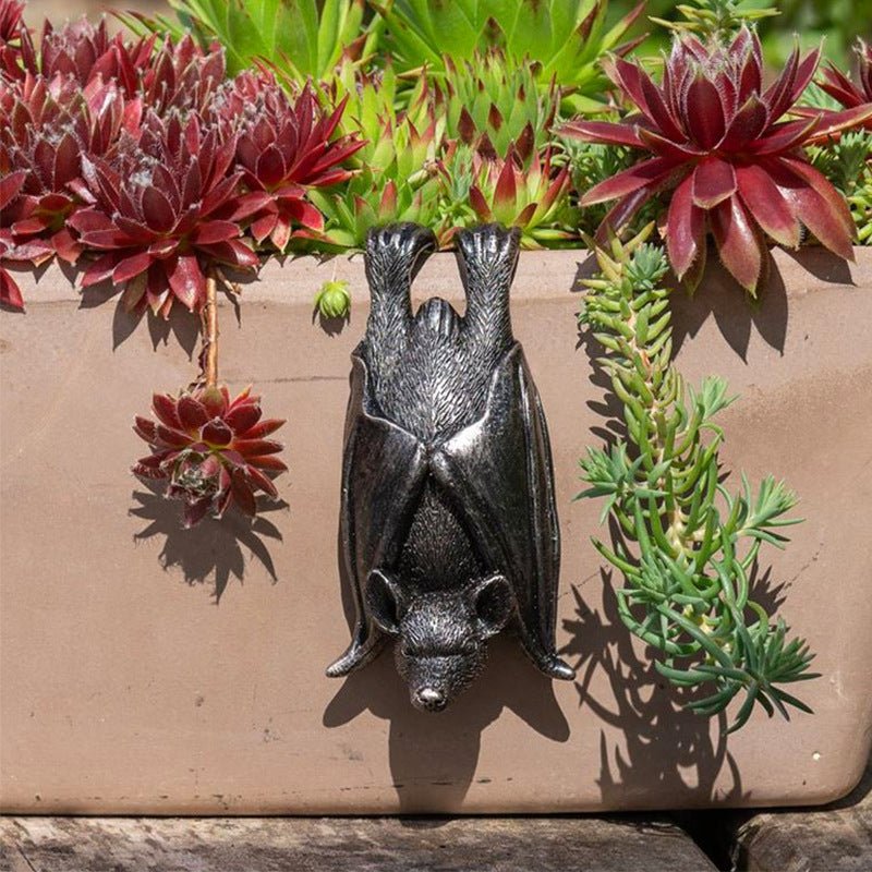 Bat Damon - The Nevermore Gothic Home Decor Decorative Garden Bat – Unique Gothic Home Decor by Nevermore Lifestyle & Tech | Bat Flower Pot Pendant