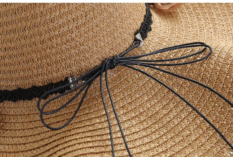 Beachy Keen - Monochrome Straw Hat by The Nevermore – Unique Hats by Nevermore Lifestyle & Tech | One size Pink