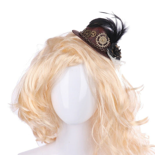 Bell Jewkes - The Nevermore Steampunk Little Hat – Unique Steampunk Fashion by Nevermore Lifestyle & Tech | Brown