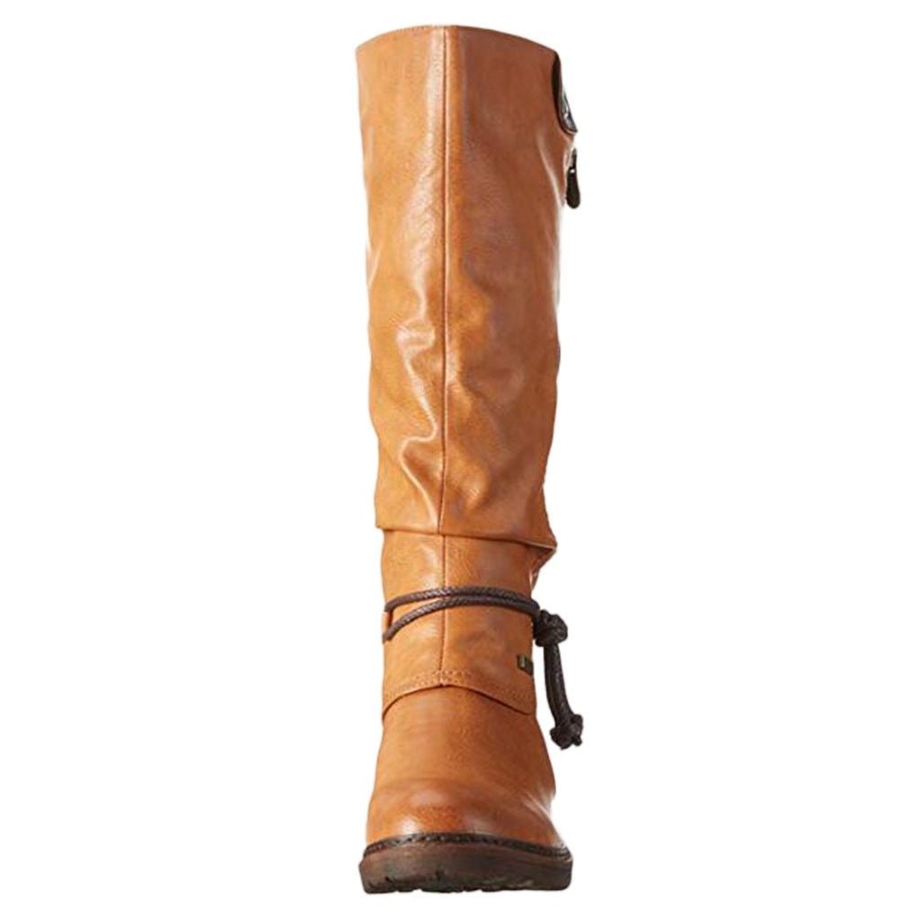 Bella Luxe Long Boots - Women’s PU High Tube Boots by The Nevermore – Unique Boots for Women by Nevermore Lifestyle & Tech | 35 Black