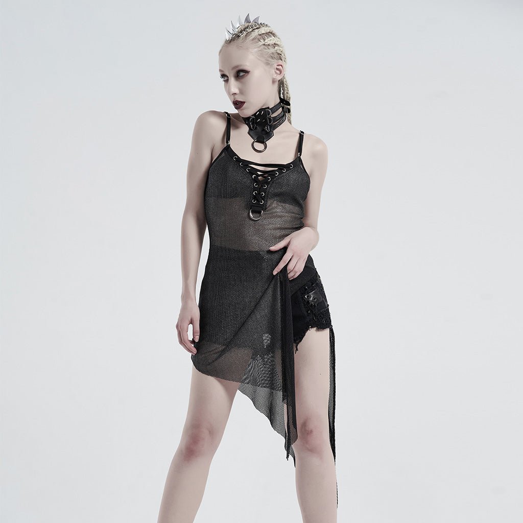 Belladonna - The Nevermore See - through Sexy Dress – Unique Gothic Fashion by Nevermore Lifestyle & Tech | M L Black