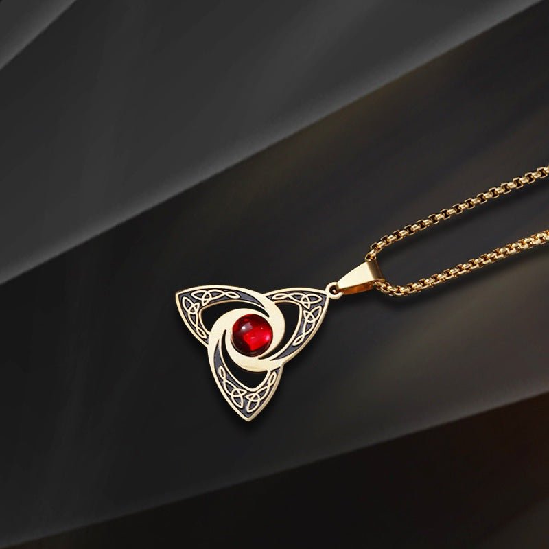 Bergljot - Norse Viking Titanium Necklace by The Nevermore – Unique Gothic Jewelry by Nevermore Lifestyle & Tech | Gold