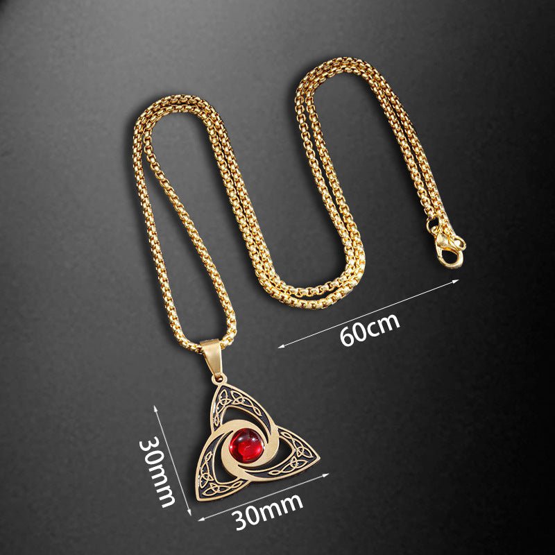 Bergljot - Norse Viking Titanium Necklace by The Nevermore – Unique Gothic Jewelry by Nevermore Lifestyle & Tech | Gold