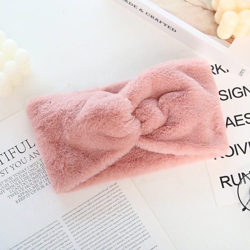 Bijou - Plush Headband with Bow by The Nevermore – Unique Headbands by Nevermore Lifestyle & Tech | Pink