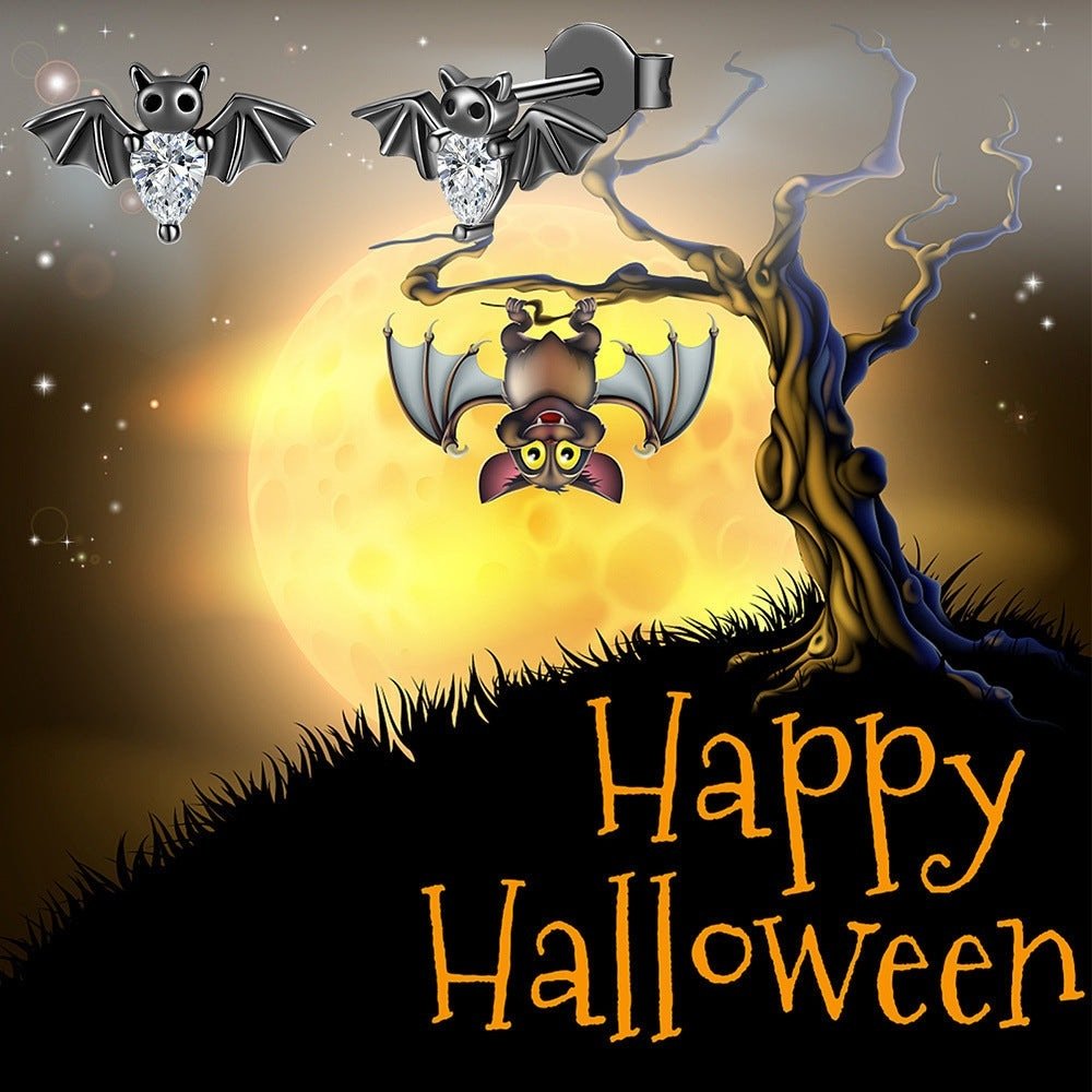 Black Bat Studs - The Nevermore Gothic Earrings – Unique Gothic Jewelry by Nevermore Lifestyle & Tech | Black