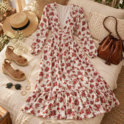 BlossomBreeze – Bohemian Swing Dress by The Nevermore – Unique Boho Dresses by The Nevermore | L