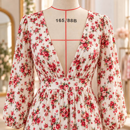 BlossomBreeze – Bohemian Swing Dress by The Nevermore – Unique Boho Dresses by The Nevermore | L