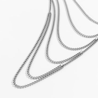 Body Chain a Jewelry with Diamonds - The Nevermore Body Chains for Women – Unique Body Chains by Nevermore Lifestyle & Tech | Silver
