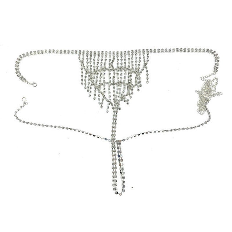 Body Chain with Rhinestone a Jewelry for Waist - The Nevermore Body Chains for Women – Unique Body Chains by Nevermore Lifestyle & Tech | Briefs Silver