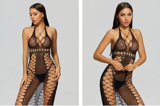 Bodystocking Sexy Lingerie - The Nevermore Bodysuits for Woman – Unique Bodysuits by Nevermore Lifestyle & Tech | One size Black