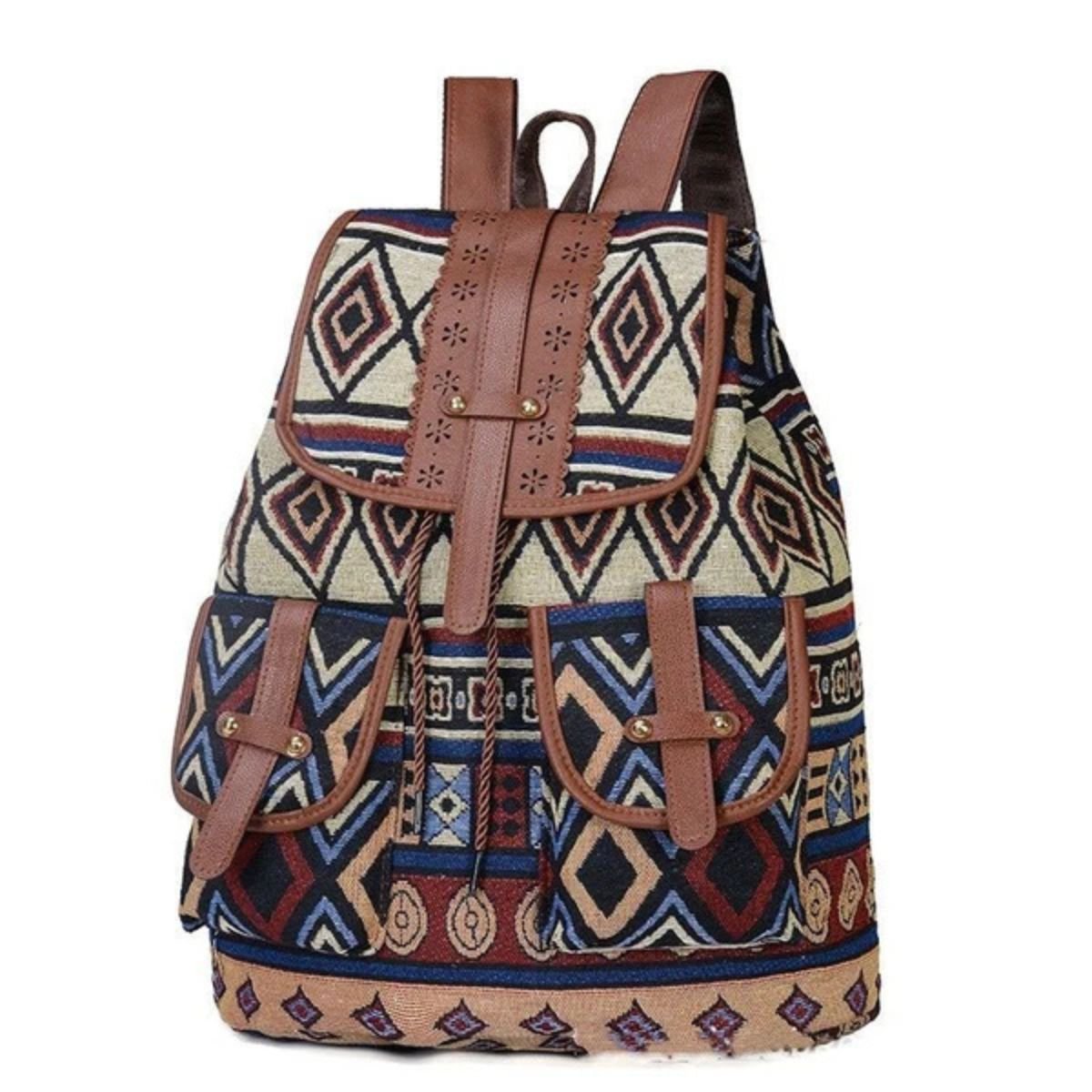 Bohemian Backpack – Nomad Mosaic by The Nevermore – Unique Bags by The Nevermore | Indian god painting