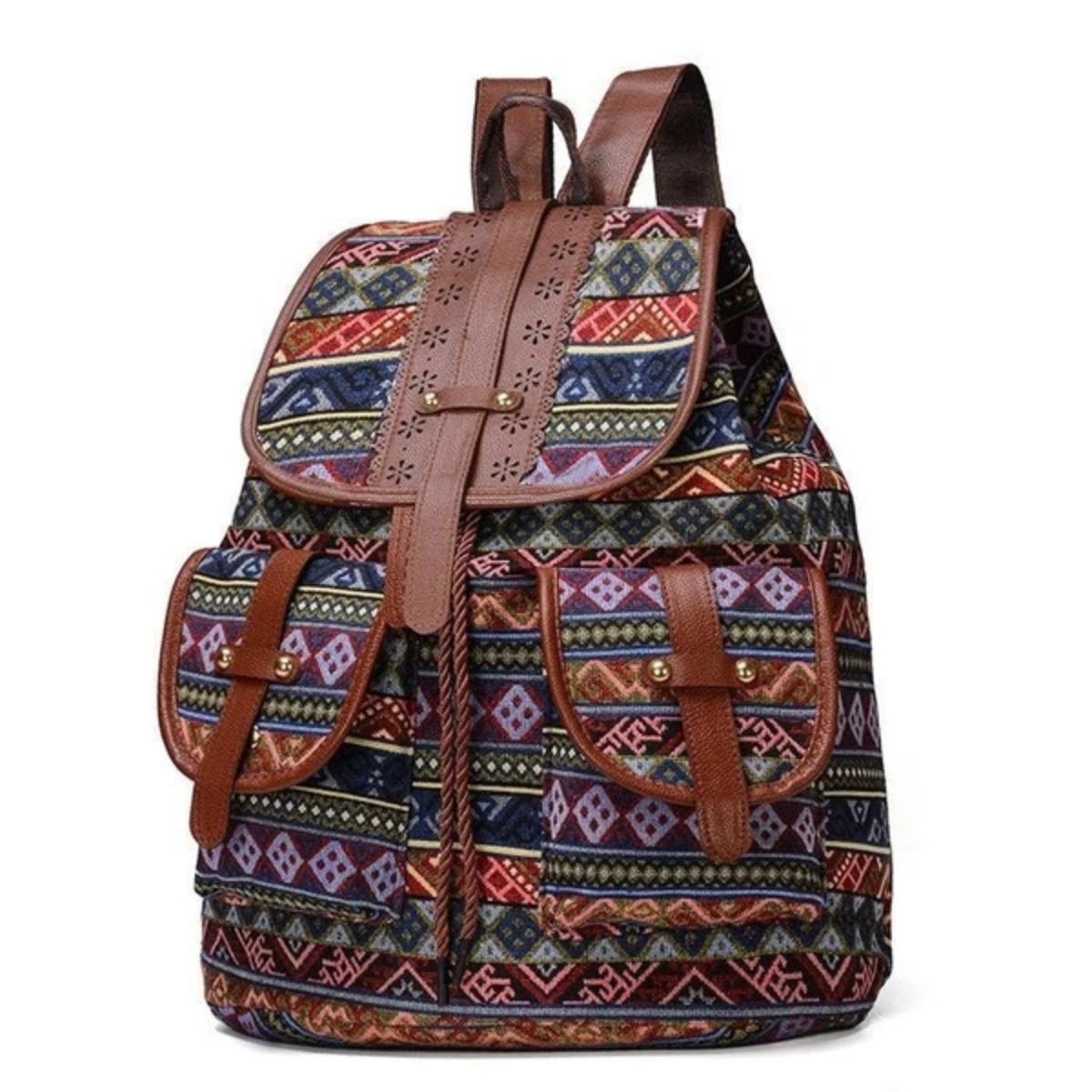 Bohemian Backpack – Nomad Mosaic by The Nevermore – Unique Bags by The Nevermore | Indian landscape