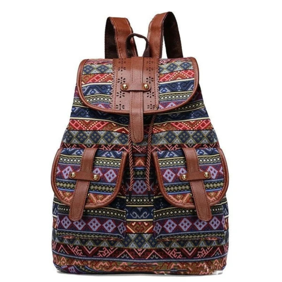 Bohemian Backpack – Nomad Mosaic by The Nevermore – Unique Bags by The Nevermore | Rhomboid