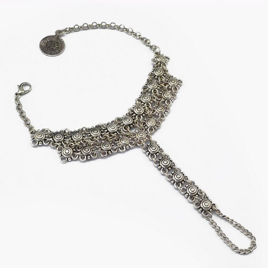 Bohemian Barefoot Beach Sandals with Rhinstone Chain - The Nevermore Boho Anklet Barefoot Sandals – Unique Boho Anklet Barefoot Sandals by Nevermore Lifestyle & Tech | default