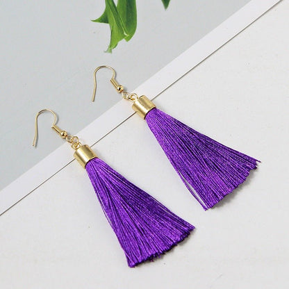 Bohemian Basic Tassel - The Nevermore Boho Earrings – Unique Boho Accessories by Nevermore Lifestyle & Tech | Army Green