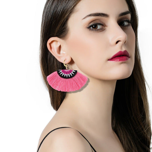 Bohemian Fringe - The Nevermore Boho Earrings – Unique Boho Accessories by Nevermore Lifestyle & Tech | Black