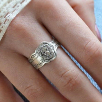Bohemian Lion Head - The Nevermore Boho Ring – Unique Boho Rings by Nevermore Lifestyle & Tech | number 10 Silver