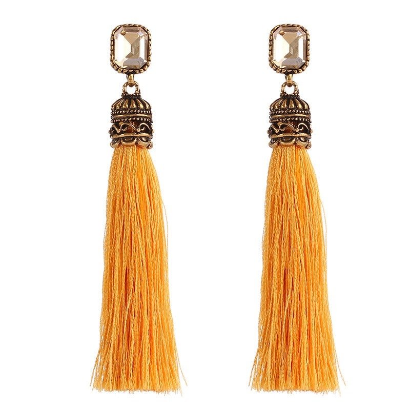 Bohemian Long - The Nevermore Boho Earrings – Unique Boho Accessories by Nevermore Lifestyle & Tech | golden