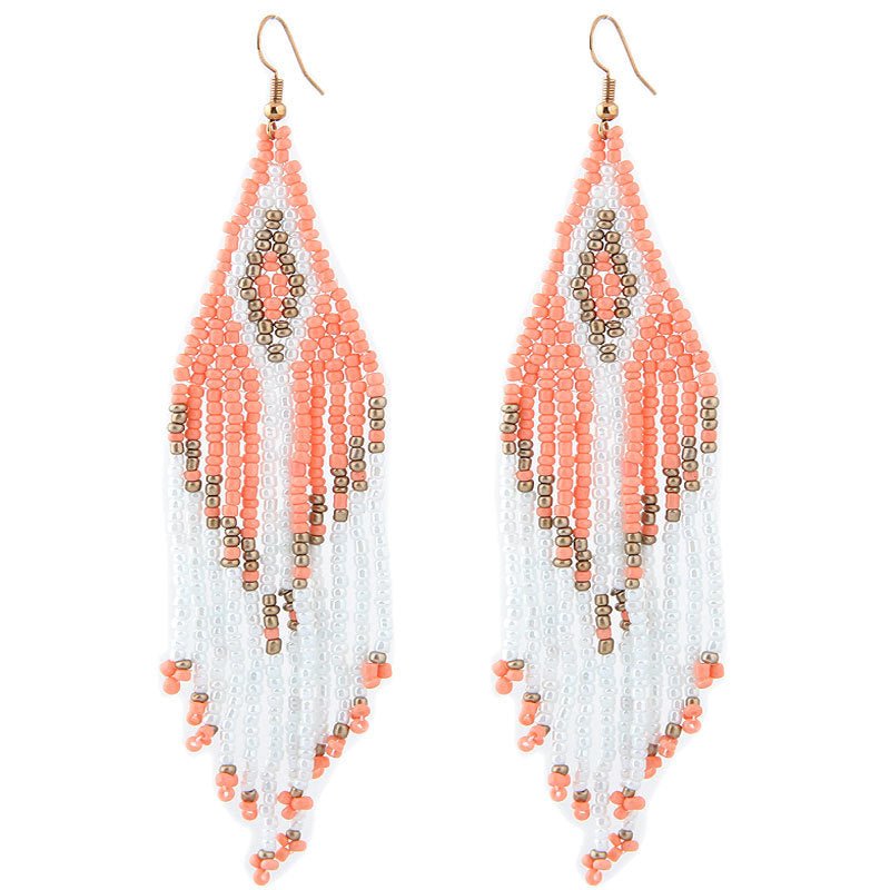 Bohemian Teardrops - The Nevermore Boho Earrings – Unique Boho Accessories by Nevermore Lifestyle & Tech | orange
