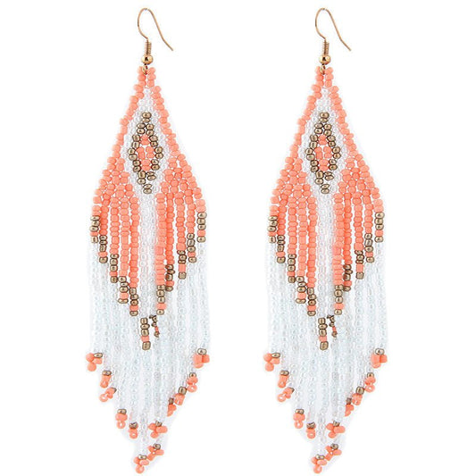 Bohemian Teardrops - The Nevermore Boho Earrings – Unique Boho Accessories by Nevermore Lifestyle & Tech | orange