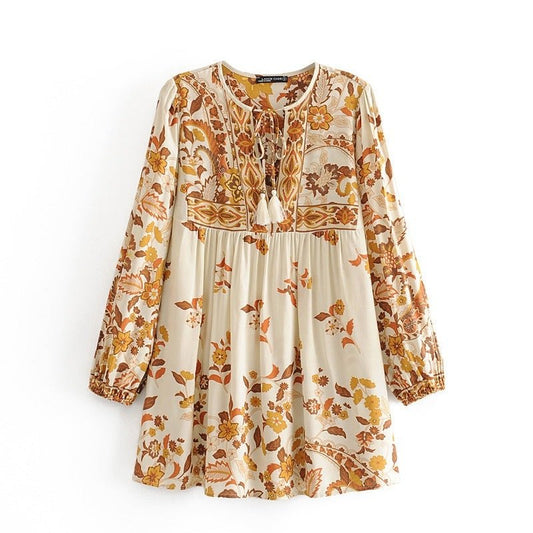 Boho Dreamscape - Cotton Set by The Nevermore – Unique Clothing Sets by Nevermore Lifestyle & Tech | L Yellow