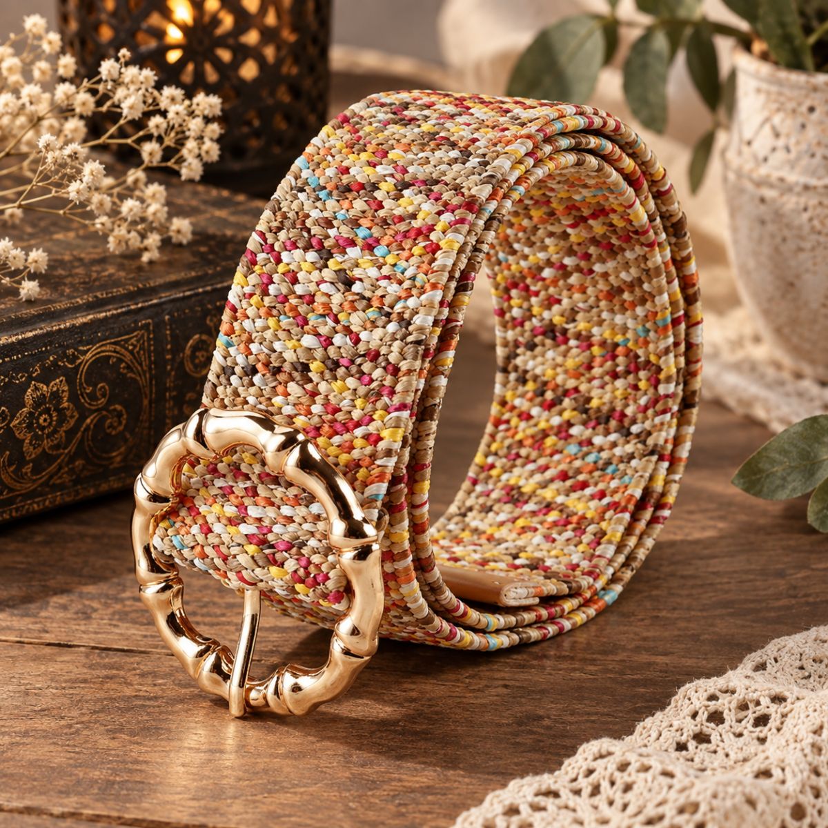 Boho Style Belt – Perforated Stretch by The Nevermore – Unique Belts by The Nevermore |