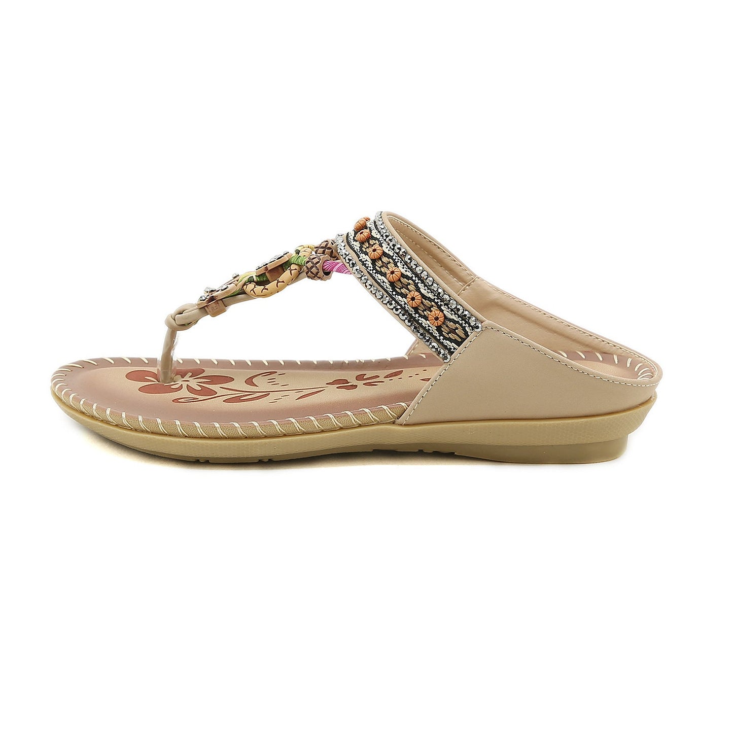 BohoEase - Ethnic Thong Beach Sandals by The Nevermore