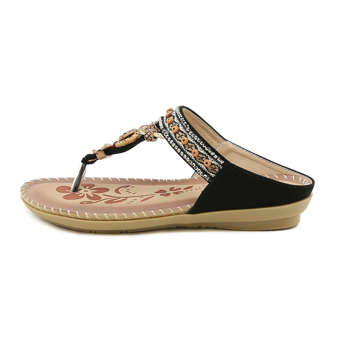 BohoEase - Ethnic Thong Beach Sandals by The Nevermore