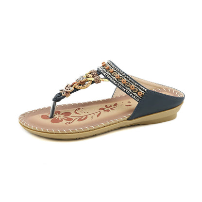 BohoEase - Ethnic Thong Beach Sandals by The Nevermore