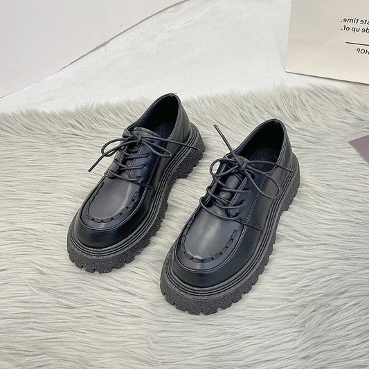 Boone - Thick - Soled Lace - Up Winter Shoes by The Nevermore – Unique Shoes by Nevermore Lifestyle & Tech | 35 Black matte