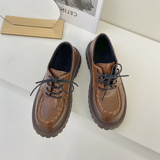 Boone - Thick - Soled Lace - Up Winter Shoes by The Nevermore – Unique Shoes by Nevermore Lifestyle & Tech | 35 Brown