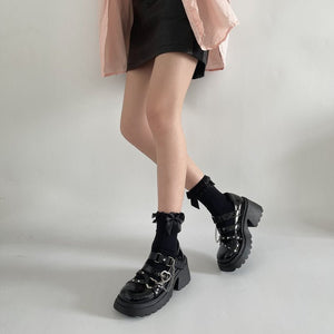 Boy Harsher Gothic Black Shoes for Women by The Nevermore – Unique Gothic Fashion for Women by Nevermore Lifestyle & Tech | 35 Black