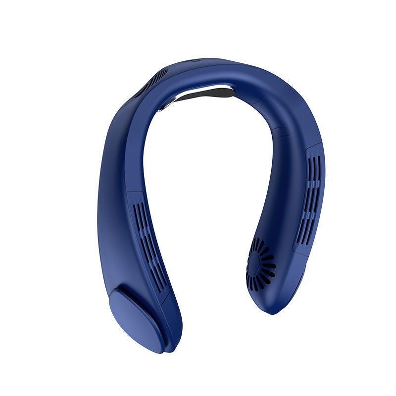 BreezeEase Neck Cooling Fan - The Nevermore Smart Gadgets – Unique Smart Gadgets by Nevermore Lifestyle & Tech | USB Navy Blue