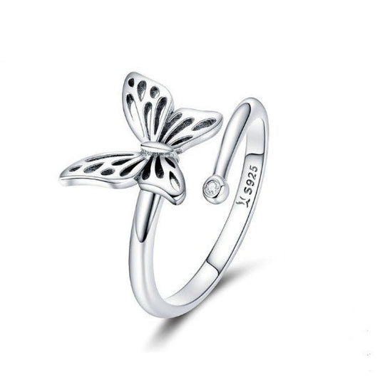 Butterfly Dream - The Nevermore Ring 925 Sterling Silver – Unique Rings for Women by Nevermore Lifestyle & Tech | 925 Silver Opening
