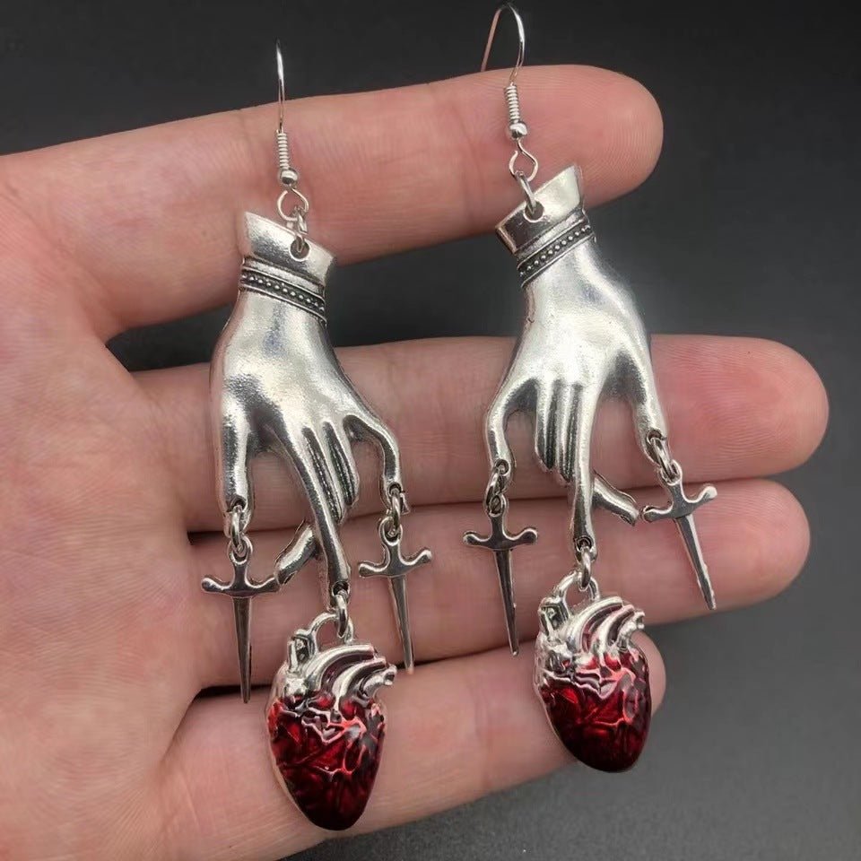 Cackletwist Witch - The Nevermore Gothic Earrings for Women – Unique Gothic Jewelry by Nevermore Lifestyle & Tech | Style2
