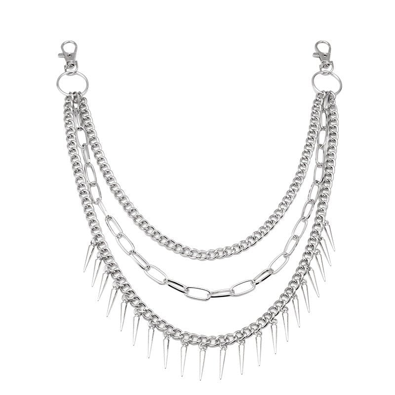 Caden - The Nevermore Chain for Pants Accessories – Unique Gothic Fashion for Men by Nevermore Lifestyle & Tech | Silver